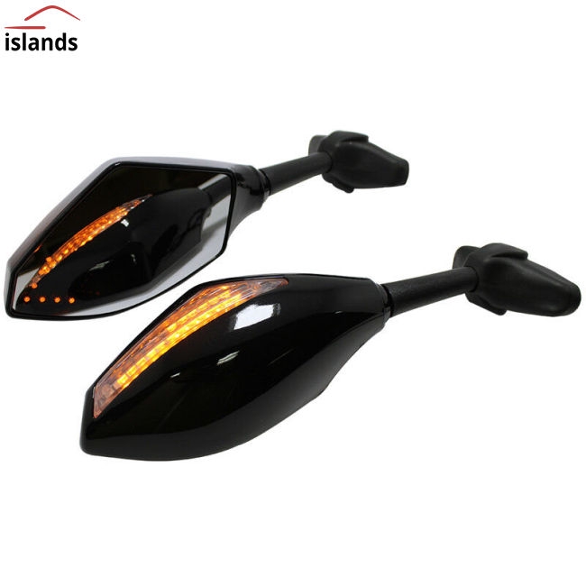 Cặp gương chiếu hậu có đèn LED tín hiệu cho xe mô tô