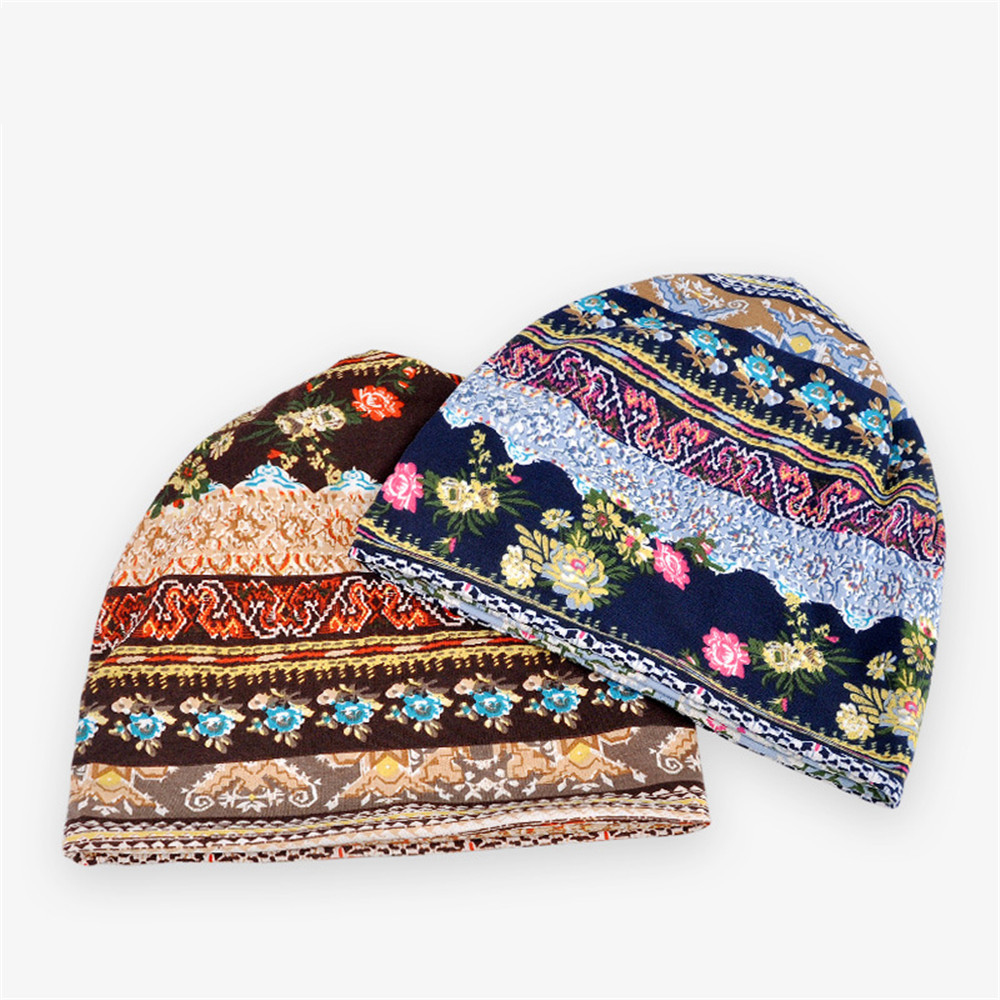 Mũ Trùm Đầu Bằng Cotton Mềm Co Giãn Giữ Ấm Phong Cách Hồi Giáo Cho Nữ