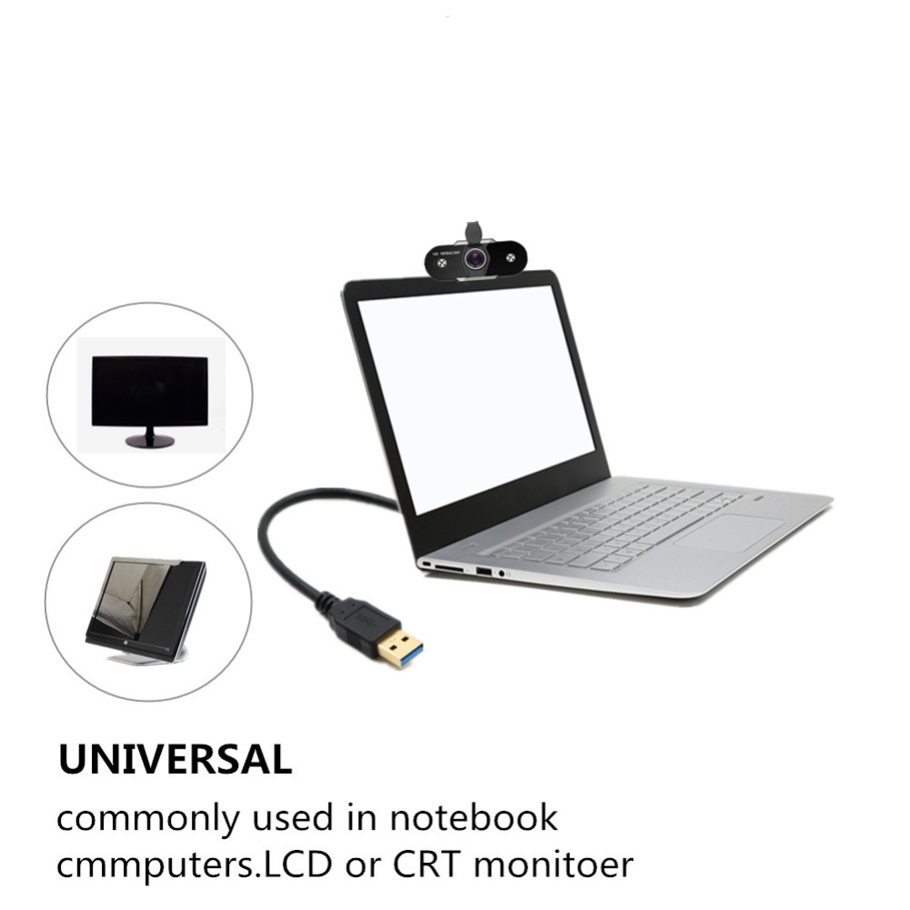 Webcam HD kèm micro cho máy tính Laptop 2K 1080P 720P 480P Skype MSN | BigBuy360 - bigbuy360.vn