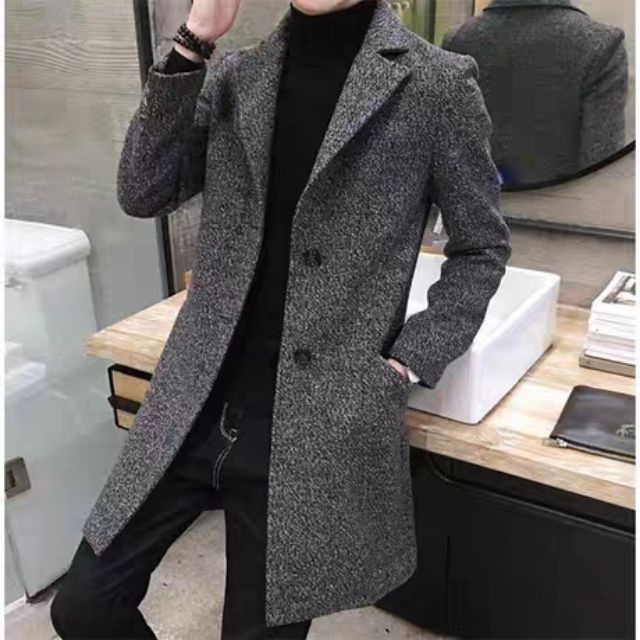 Áo khoác dạ dáng dài New