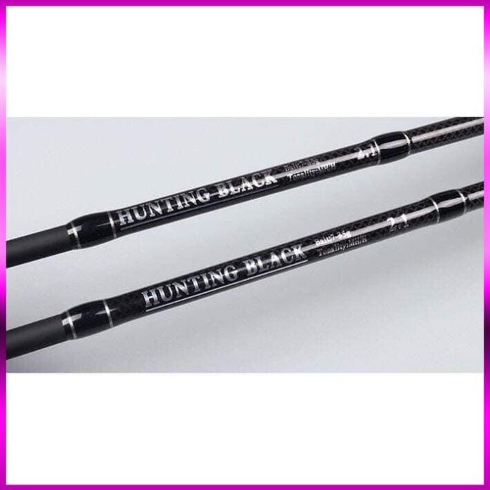 🐬 Cần câu Lure 2 ngọn Hunting Black độ cứng MH và H - máy ngang và đứng 🐬
