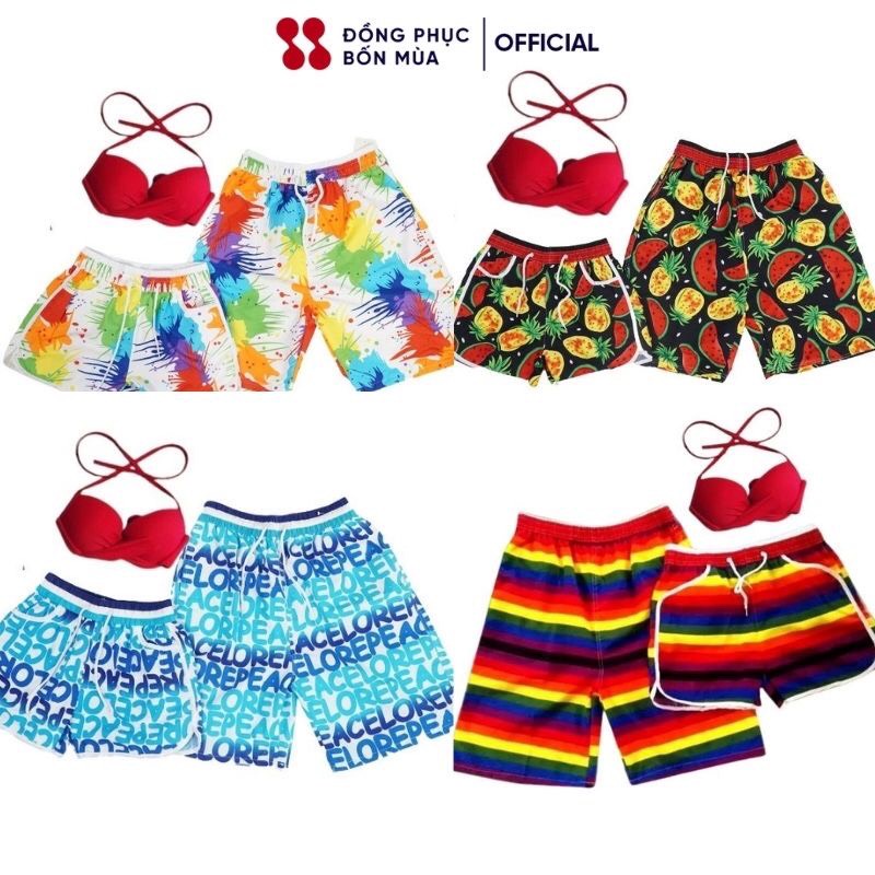 Quần đi biển mẫu sơn nam nữ hội nhóm vải dù đẹp, không dính cát thương hiệu DONGPHUCBONMUAOFFICIAL mẫu mới 2022