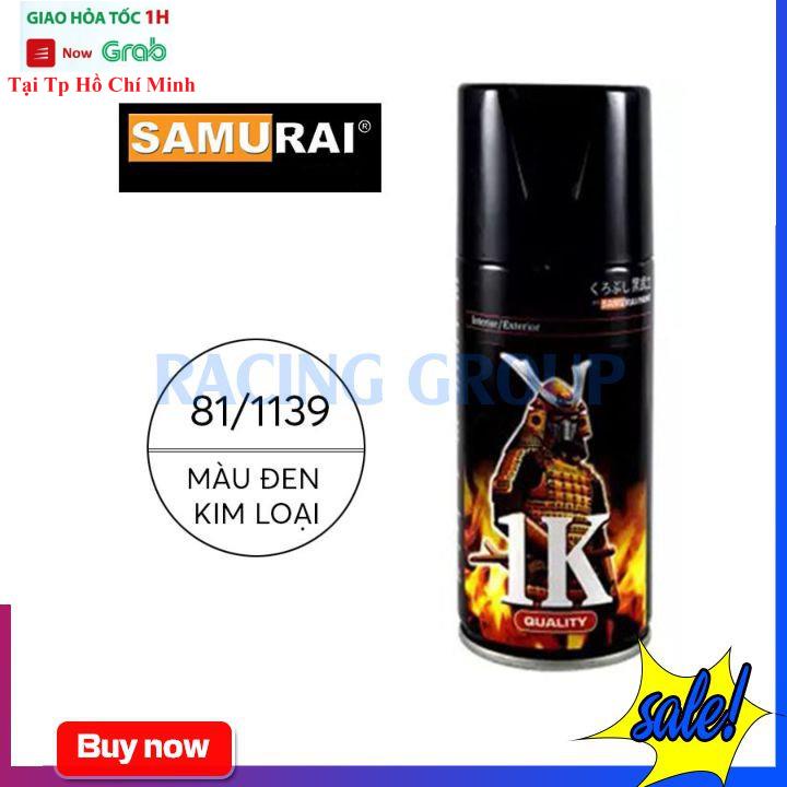 Chai Xịt Sơn Xe Máy Samurai Trong Suốt 1/128 Phủ Bóng - Bám Dính Tốt Màu Đẹp