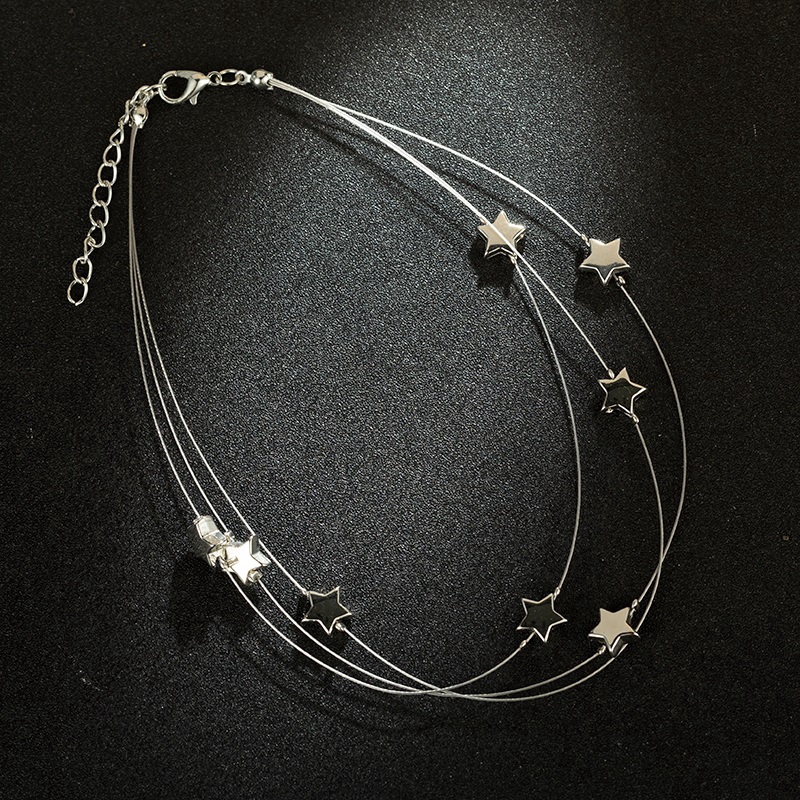 Dây chuyền nữ 3 lớp mặt hình ngôi sao phong cách Âu Mỹ quyến rũ | BigBuy360 - bigbuy360.vn