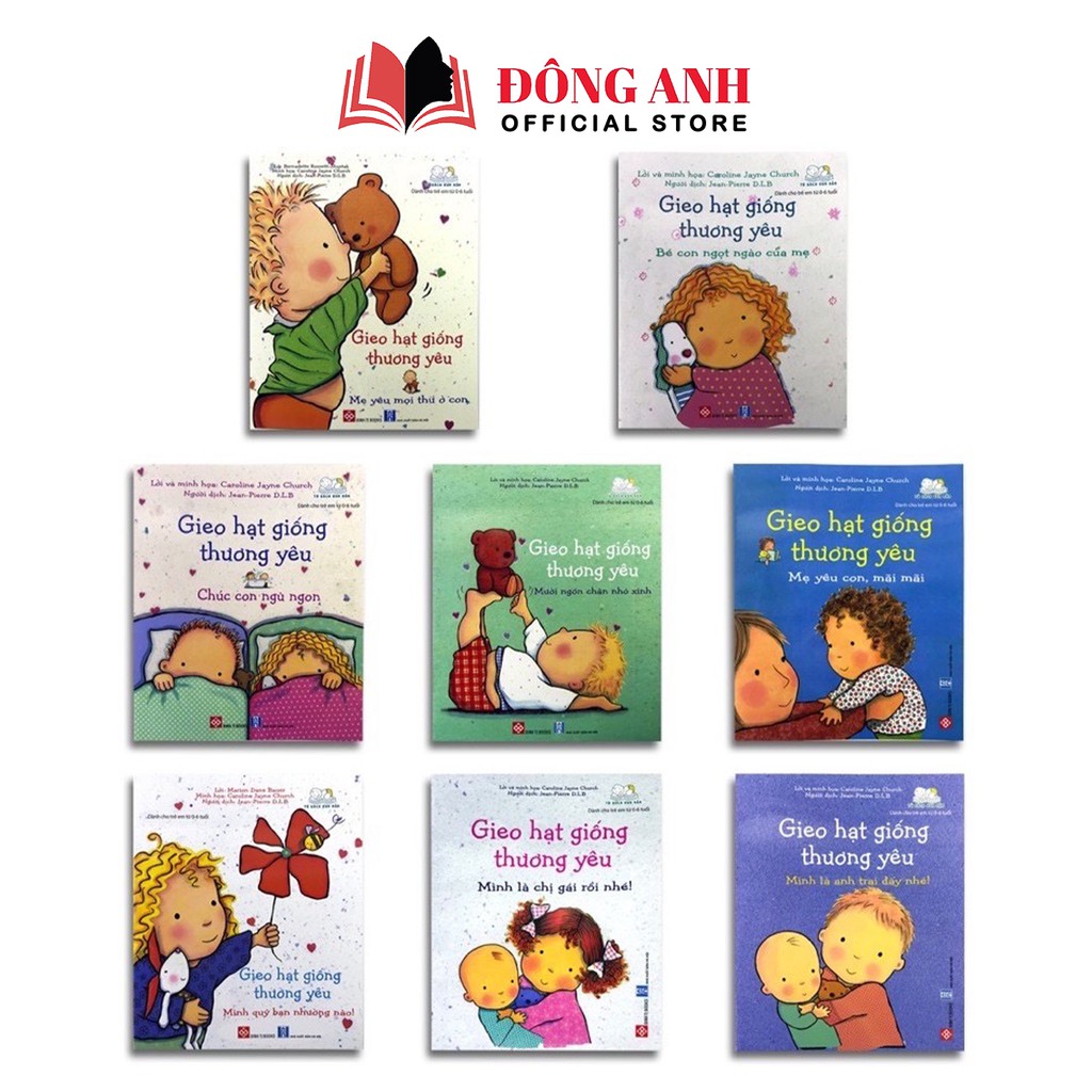 Sách - Bộ 8 cuốn Gieo Hạt Giống Thương Yêu dành cho trẻ em từ 0-6 tuổi