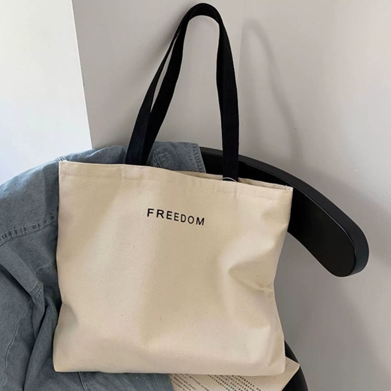 Túi Vải Canvas Thời Trang Cho Nữ 154475 Túi Vải Đeo Vai Hình Gấu Dễ Thương Sức Chứa Lớn Phong Cách Hàn Quốc Cho Nữ