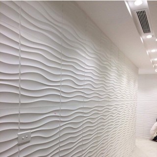 Tấm nhựa ốp tường PVC vân sóng