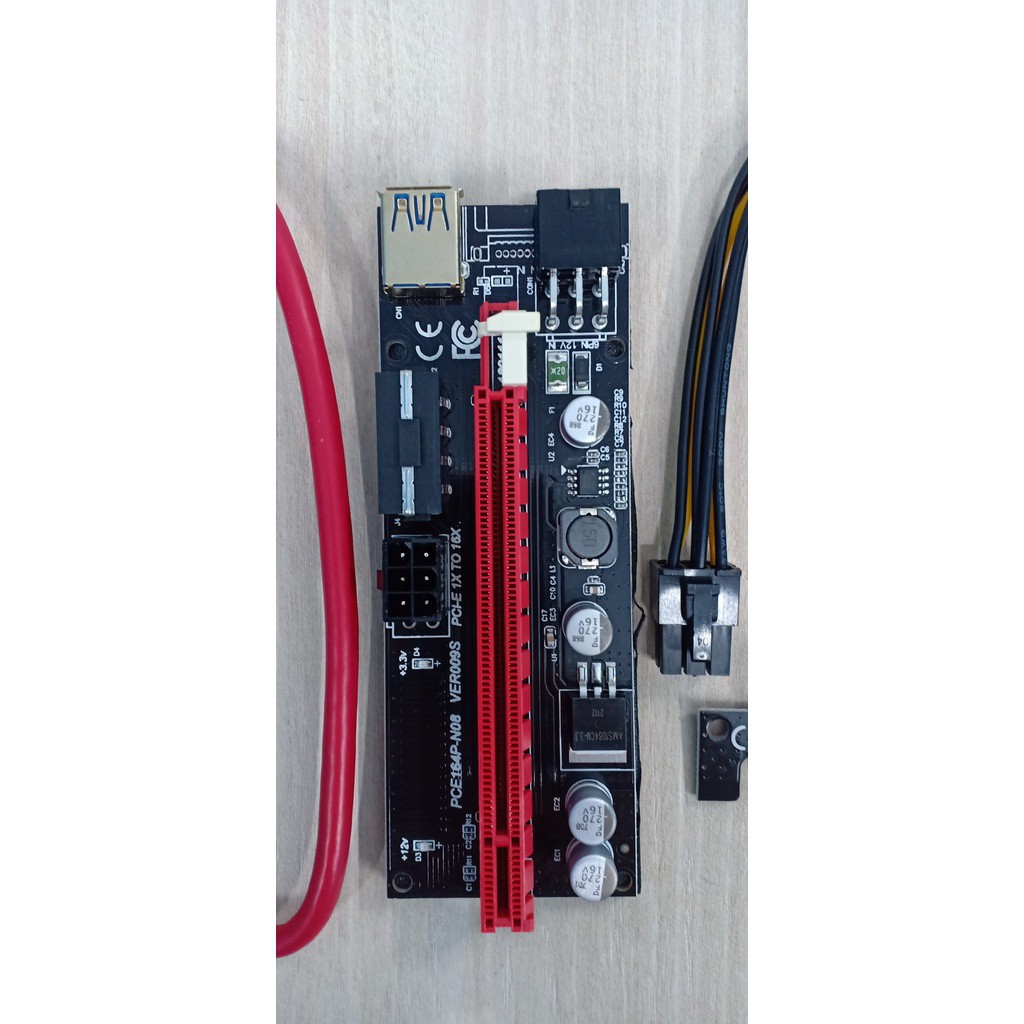 [SALE KHO] Dây riser 009s hàng mới chuẩn 100%- Dây Cáp chuyển đổi nguồn 8pin PCU ra 2 nguồn pci-e