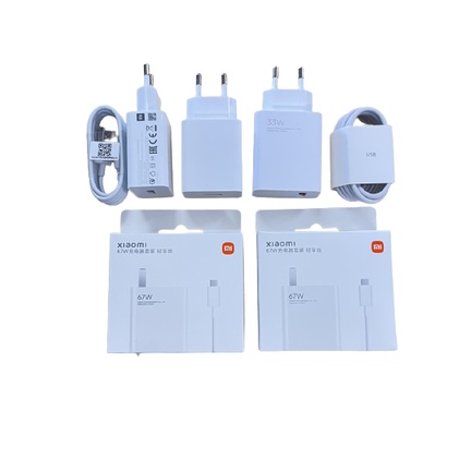 Bộ sạc nhanh kèm dây 22,5 . 33W  .67W ZIN chính hãng XIAOMI