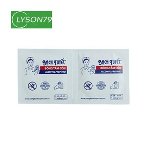 Bông tẩm cồn ( Bông bạch tuyết) hộp 100 miếng