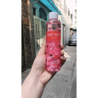 ( CHÍNH HÃNG) nước hoa hồng chứa cánh hoa tươi kiss beauty toner 150ml