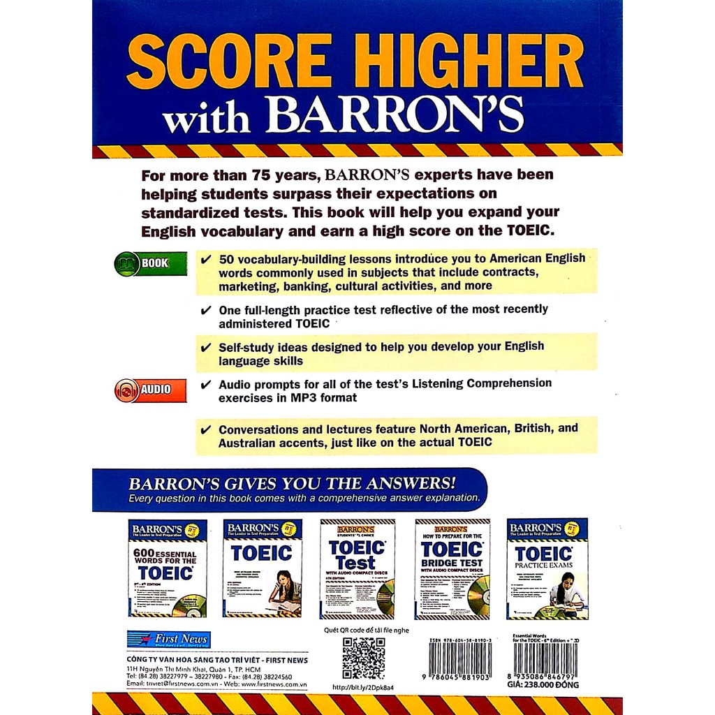 Sách - Essential Words For The Toeic 6th (Tái Bản 2019) - Tặng Kèm 1CD Tặng Bút Bi | BigBuy360 - bigbuy360.vn