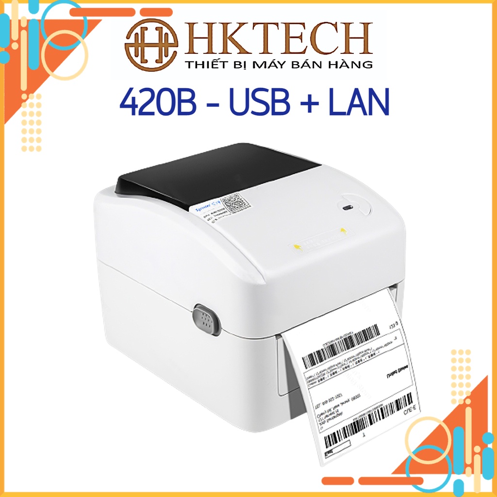 Máy in tem nhãn, mã vận đơn TMĐT Xprinter 420B , USB + LAN, BLUETOOTH