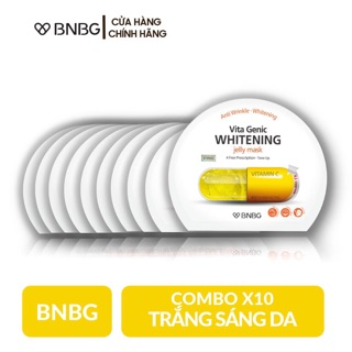 [Chính Hãng] Combo 10 Mặt Nạ Dưỡng Trắng Da BNBG Vitamin C Vita Genic Whitening