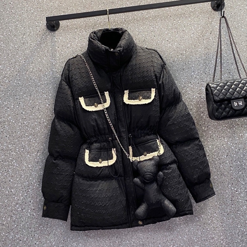 🌸Hàng Order🌸Váy Đầm Bigsize Áo Khoác Phao Rút Eo Kèm Gấu Bông Đeo Chéo Trẻ Trung Nữ Tính🌸Hàng Quảng Châu | BigBuy360 - bigbuy360.vn