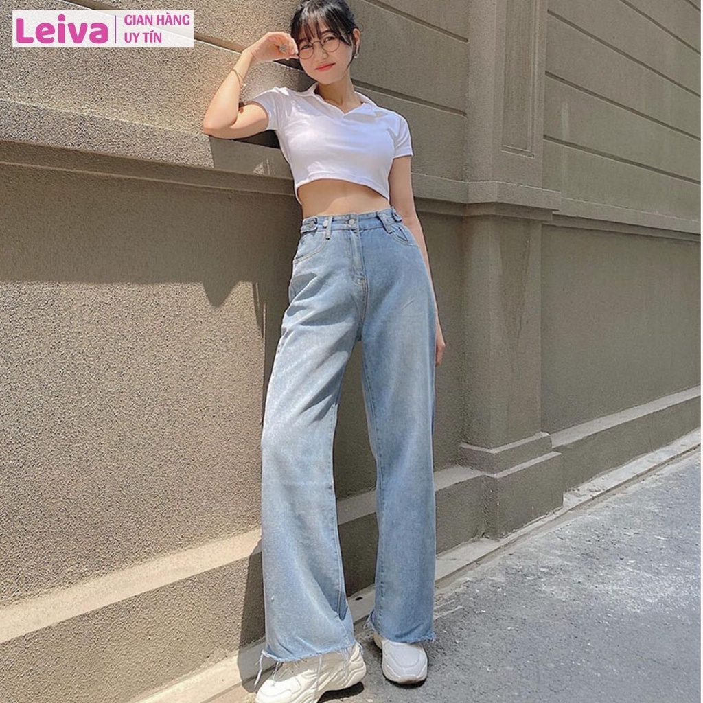 Áo polo croptop LEIVA áo croptop có cổ cao cấp thun cotton co giãn 4 chiều thoáng mát - L03 | BigBuy360 - bigbuy360.vn