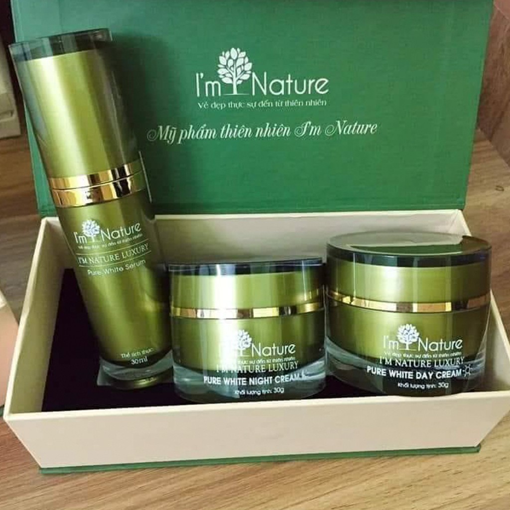 Trọn Bộ Kem Nám Và Tàn Nhang Dưỡng Trắng Da Cao Cấp I'm Nature - An Toàn Cho Cả Mẹ Bầu Và Sau Sinh