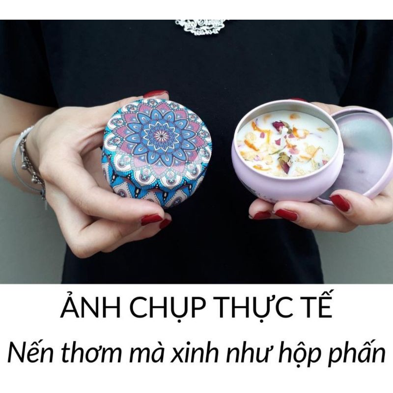 Nến thơm từ cánh hoa tự nhiên phong cách Châu Âu