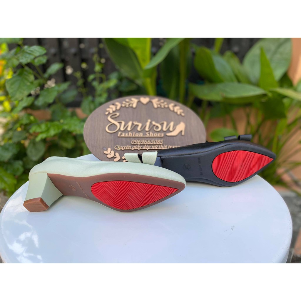 Gót  vuông Surisru  nơ  cao 4cm  mã số 3159