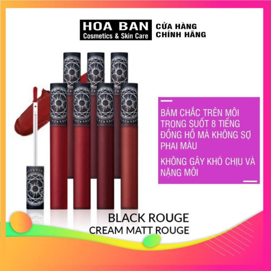 [FREESHIP-CHUẨN AUTH] Son Black Rouge Cream Matt Rouge Color Chart Son Kem Lì - HB0010 | BigBuy360 - bigbuy360.vn