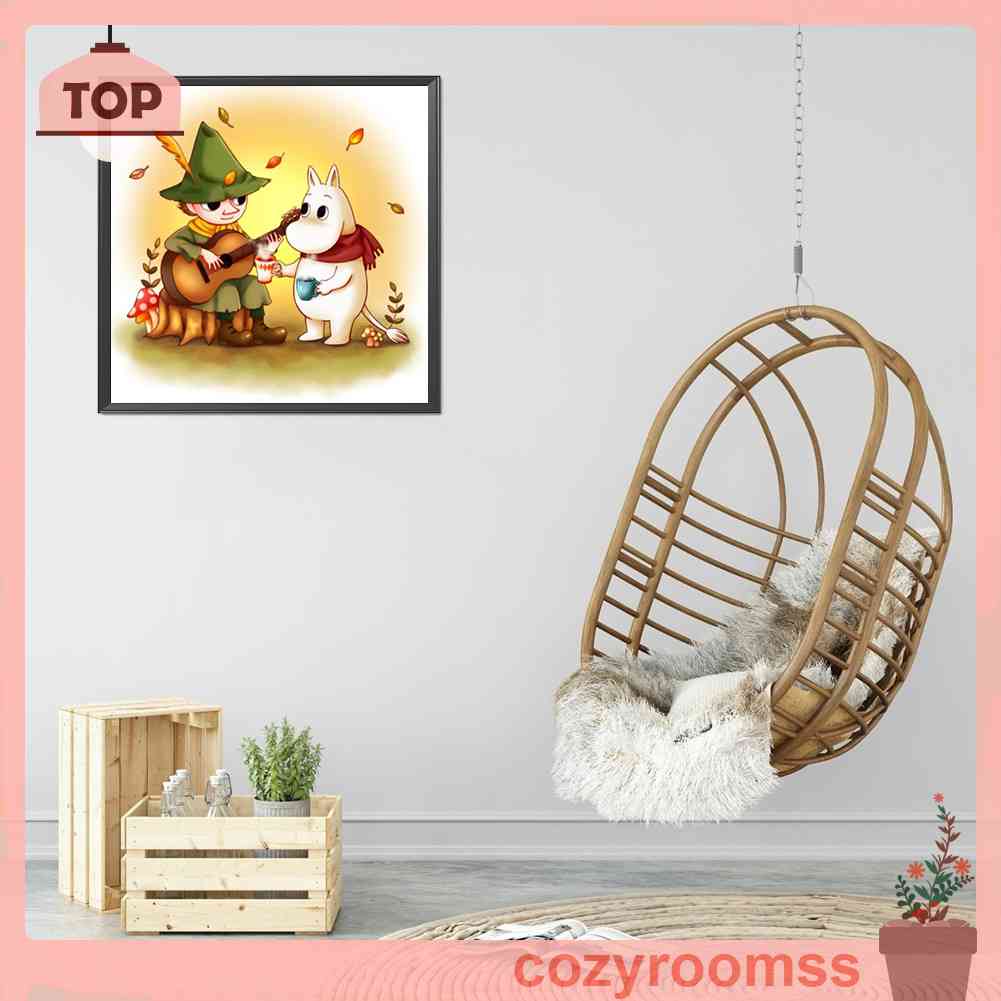 Tranh Đính Đá Kim Cương Toàn Bộ 5D DIY Hình Vẽ Tranh Vẽ Đá Tròn