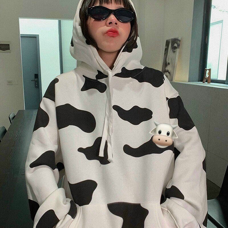 Áo Khoác bò sữa ❤️ Áo khoác unisex ❤️ chất nỉ PE in 3D siêu hot 2021 | BigBuy360 - bigbuy360.vn