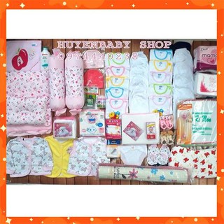 (Sale off) Trọn gói đồ sơ sinh tiết kiệm dễ thương cho bé gái loại đẹp