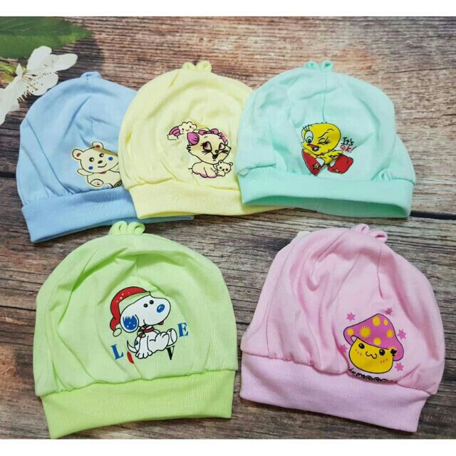 Mũ sơ sinh chất cotton