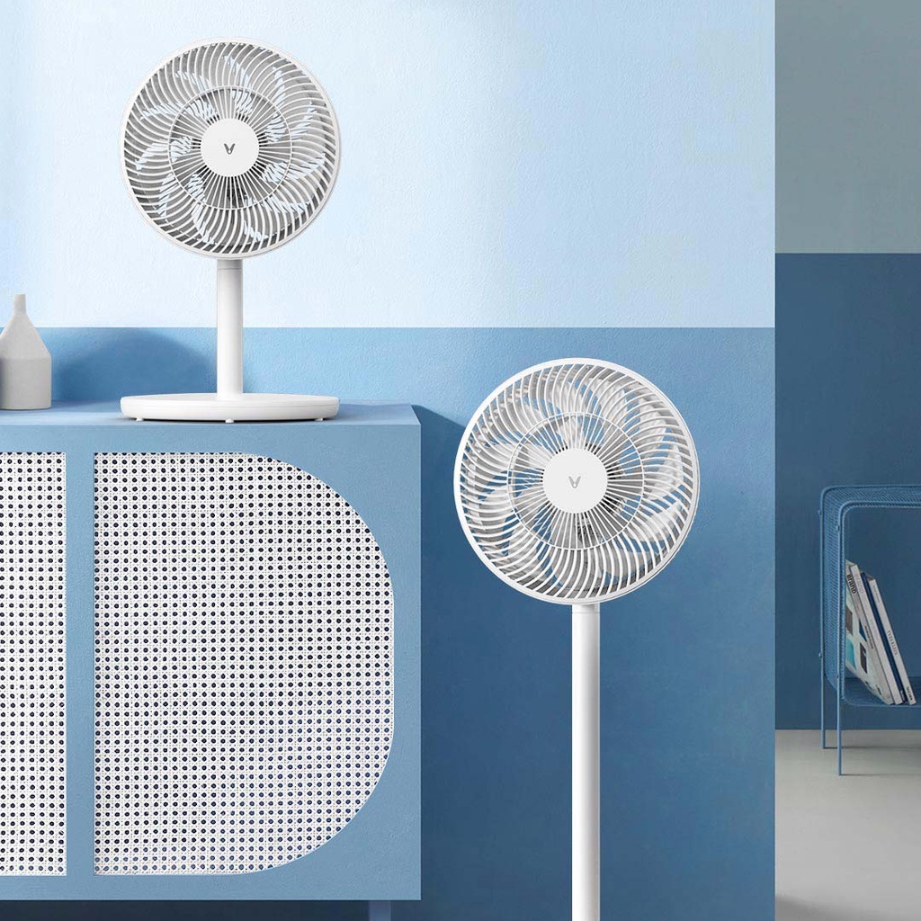 Quạt cây Xiaomi Jipin điều chỉnh cao thấp. Quạt bàn JPF08, 2 lớp cánh