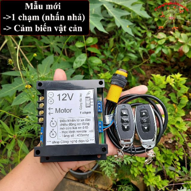 Điều khiển từ xa cửa lùa xe ô tô 12v - 1 chạm - cảm biến vật cản