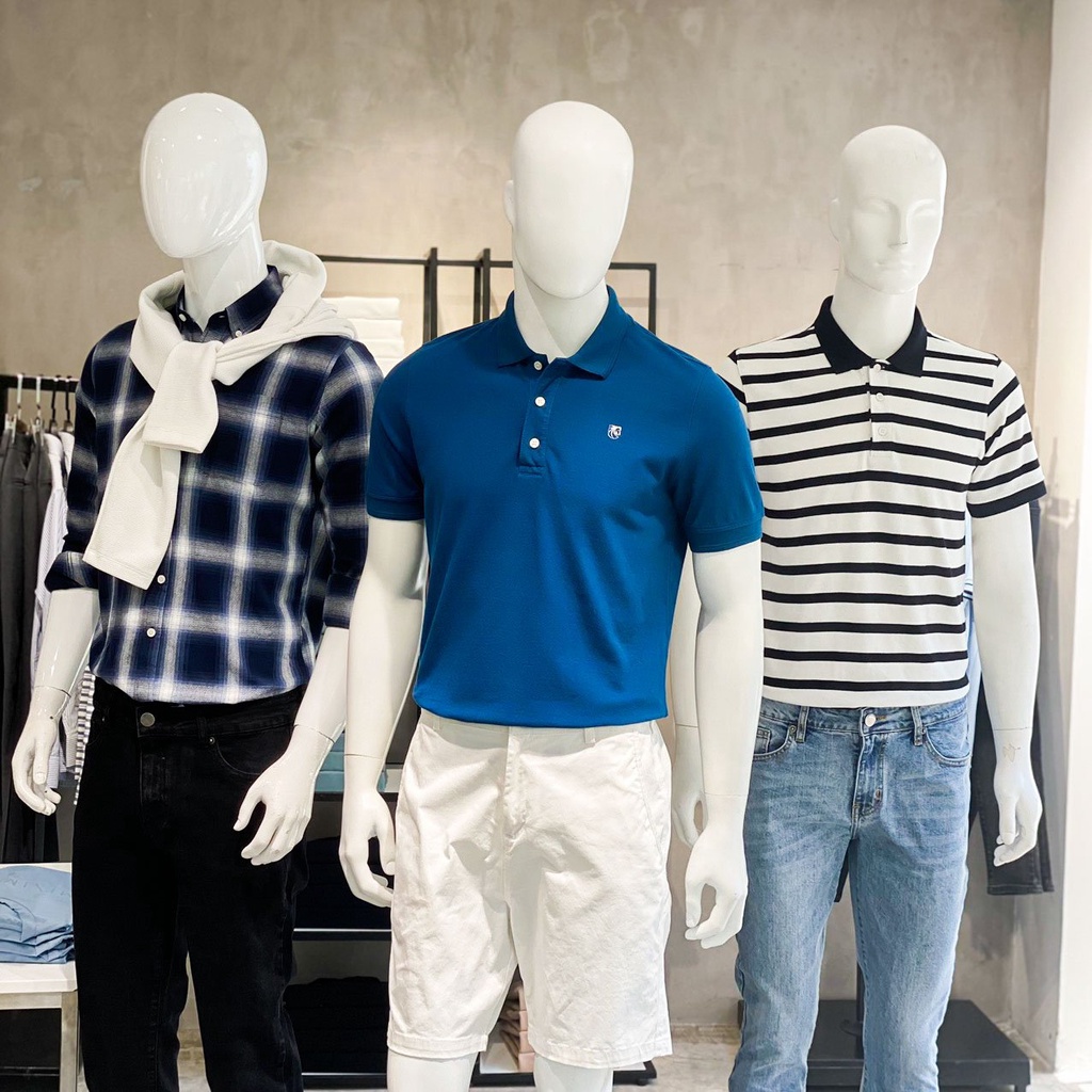 Áo Thun Polo Nam Cổ Bẻ Xanh Coban BY COTTON Cobalt Blue Basic Polo