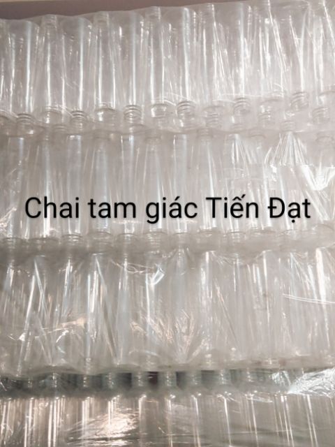 Combo 100 chai tam giác 330ml kèm  nắp đen | BigBuy360 - bigbuy360.vn