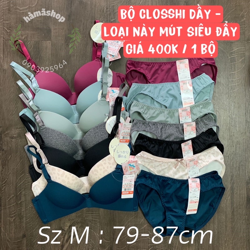 Bra nội địa Nhật Closshi MÚT DẦY - KHÔNG GỌNG