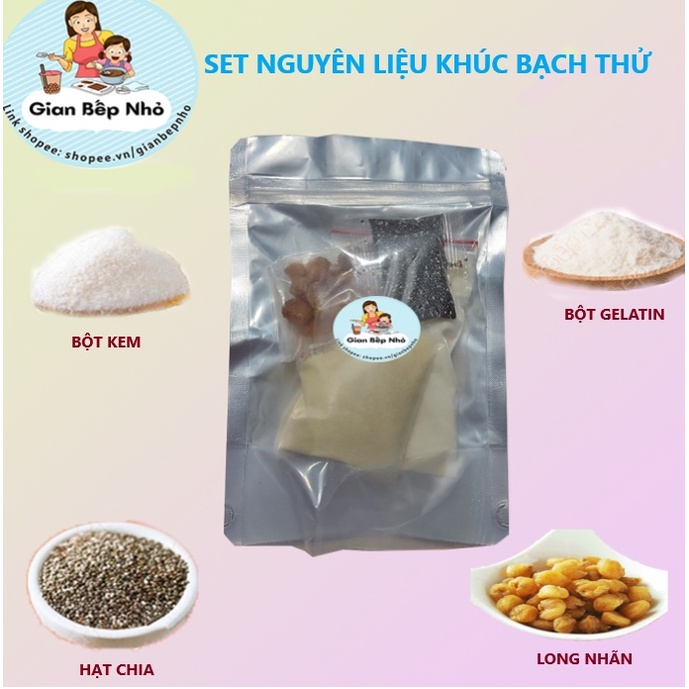 Set nguyên liệu trà sữa trân châu tự pha và các loại chè thơm ngon   - Gian Bếp Nhỏ Orino