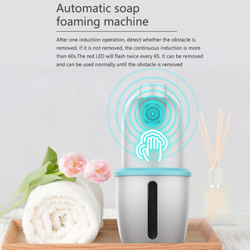 Bình Bơm Xà Phòng Lỏng Cảm Ứng Không Cần Chạm Có Thể Sạc Lại Phù Hợp