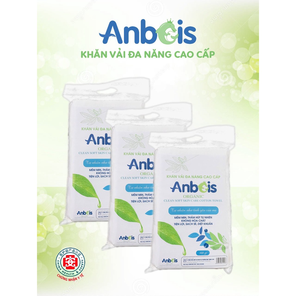 [GIÁ SỈ] Khăn Khô ANBEIS 300g Cao Cấp, Mềm Mại, An Toàn Cho Bé