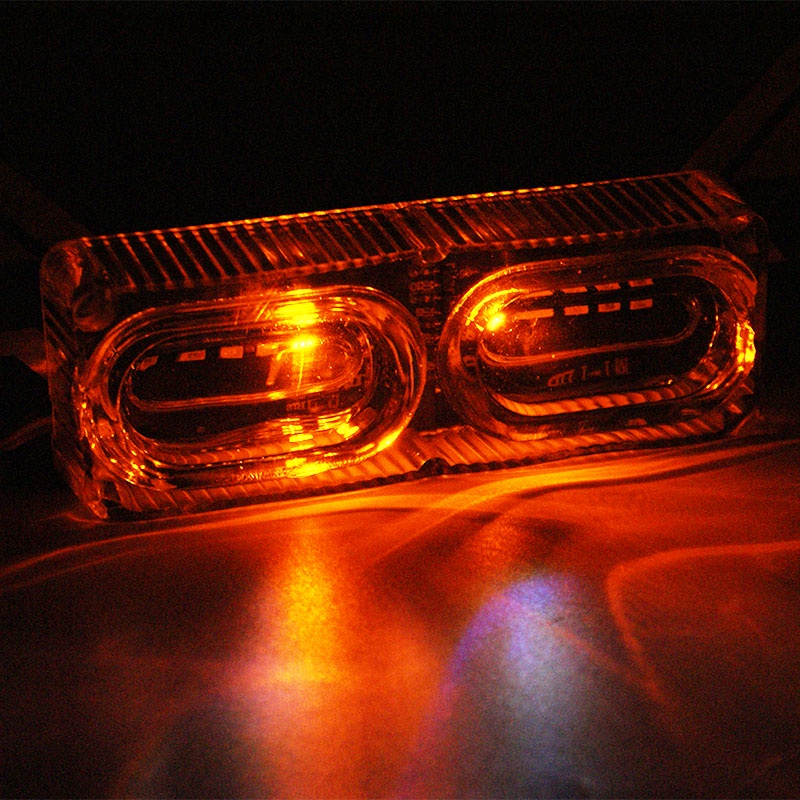 Đèn led RGB KEVANLY nhiều màu cảnh báo phanh dừng gắn biển số xe máy