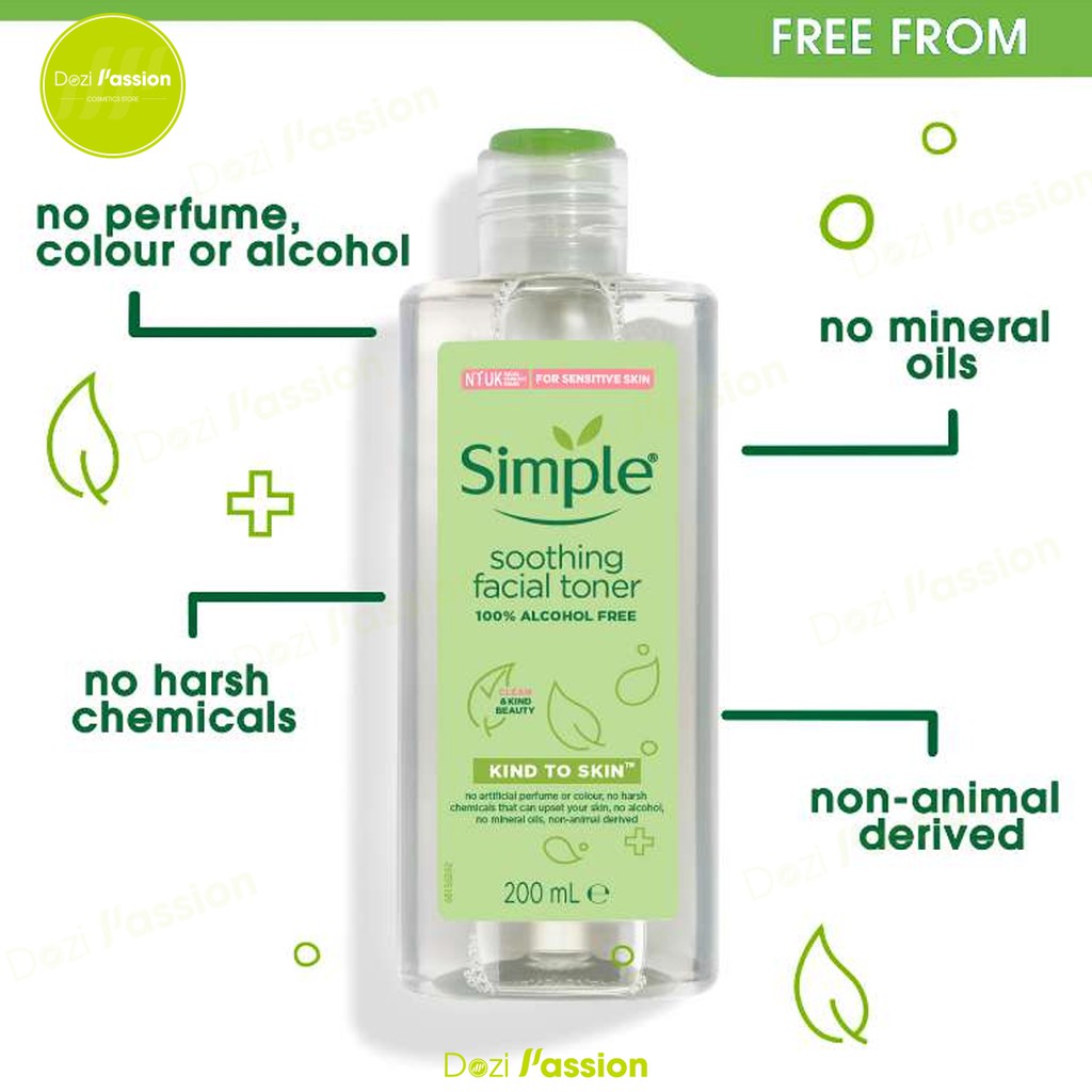 Nước Tẩy Trang Simple Làm Sạch Nhẹ Nhàng, Cấp Ẩm - Simple Micellar Cleansing Water 200ml