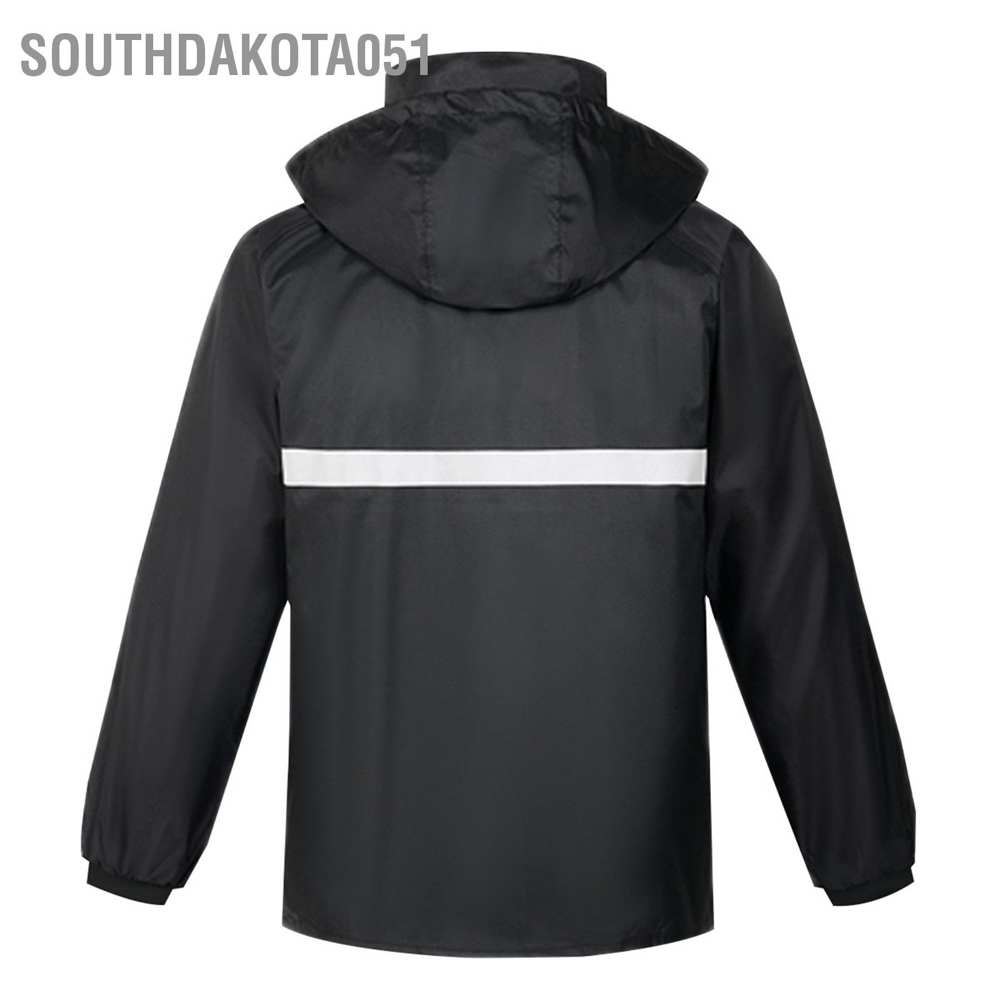 Trang phục đi mưa vải dù chống thấm có dải phản quang cho nam và nữ chạy xe máy