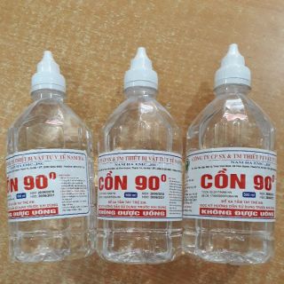 Combo 3 chai cồn 90 độ mỗi chai 500ml pha nước rửa tay khô, tẩy sạch đồ dùng