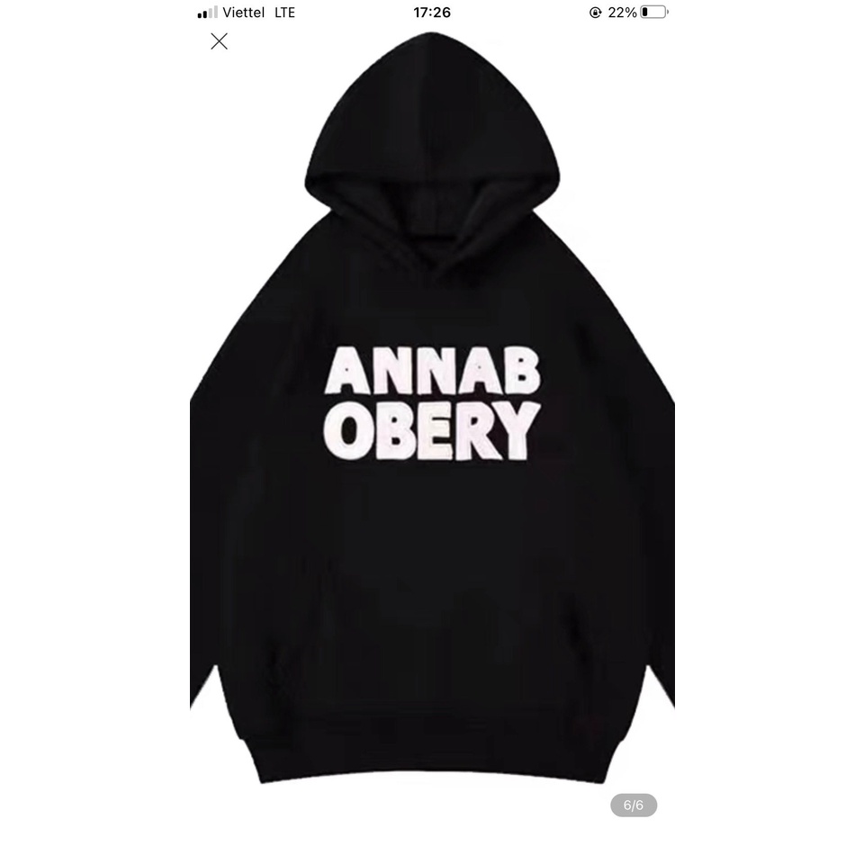 [ hottrend ] Áo hoodie  Nữ AN.NAB Chất nỉ ngoai Mũ 2 lớp from to rộng