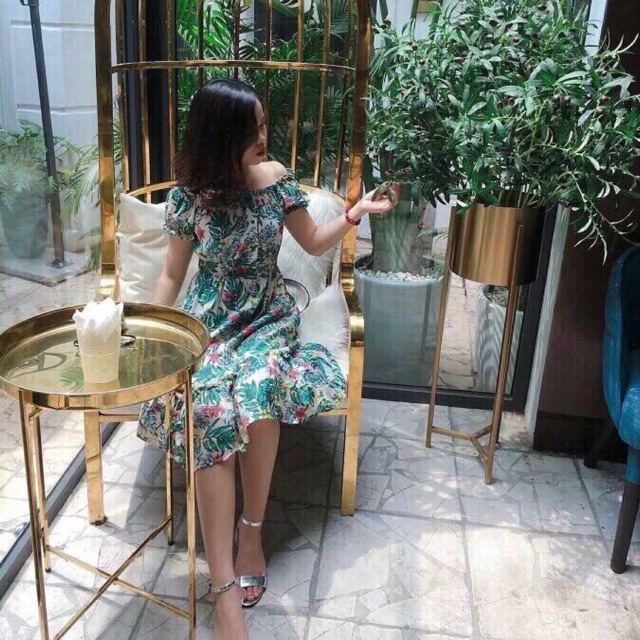 Váy maxi trễ vai