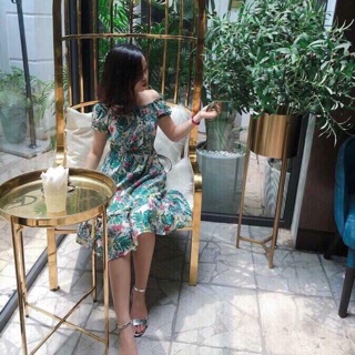 Váy maxi trễ vai
