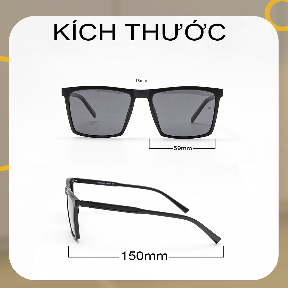 Kính râm nam thời trang EYE PLUS mắt vuông sành điệu KR Reeman-5113