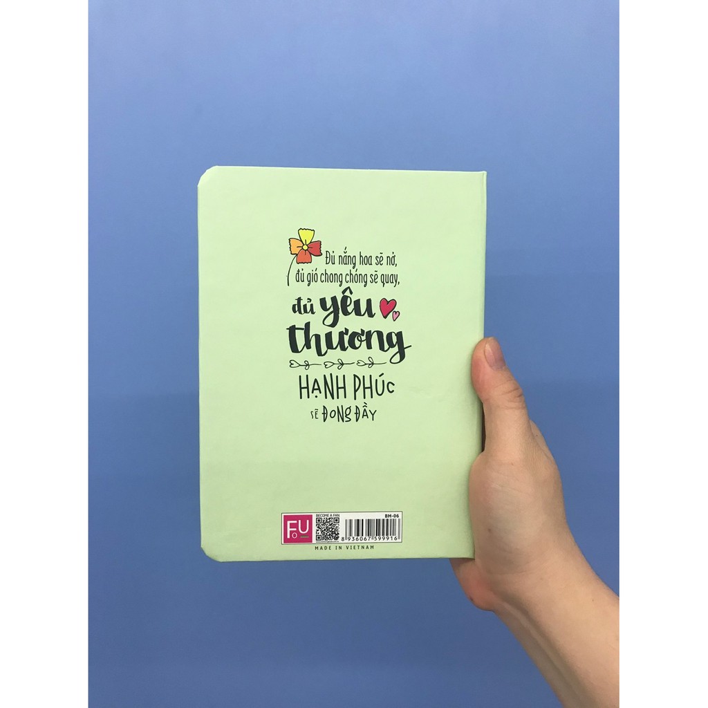 Sổ Tay/ Notebook: Phong Cách Sống – Không Mưa Sao Có Cầu Vồng (Bìa Cứng)