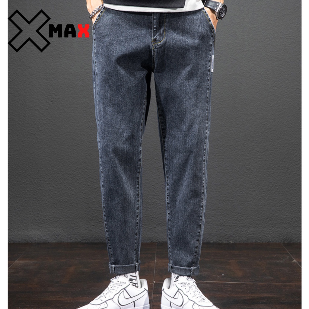 Quần jean baggy nam ống suông ống rộng vừa hotrend Hàn Quốc, Quần bò baggy nam dáng rộng MAXSTORE B014 | BigBuy360 - bigbuy360.vn