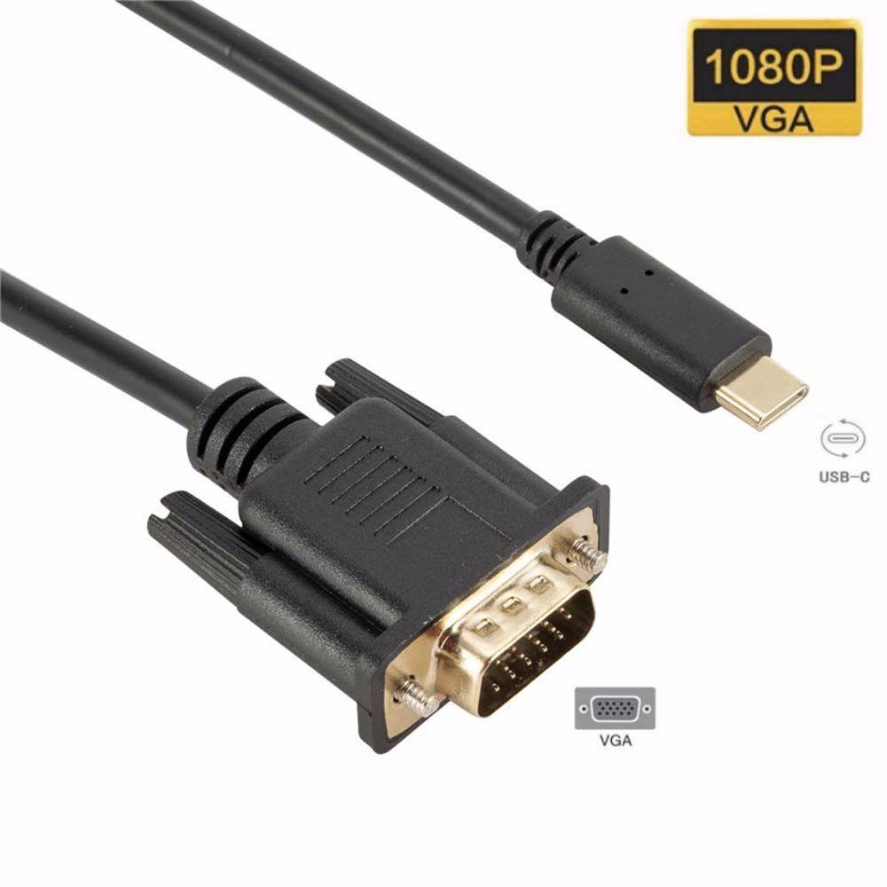 Cáp ChuyểN ĐổI USB 3.1 Sang VGA 1.8m USB 3.1 VGA Cho MáY TíNh
