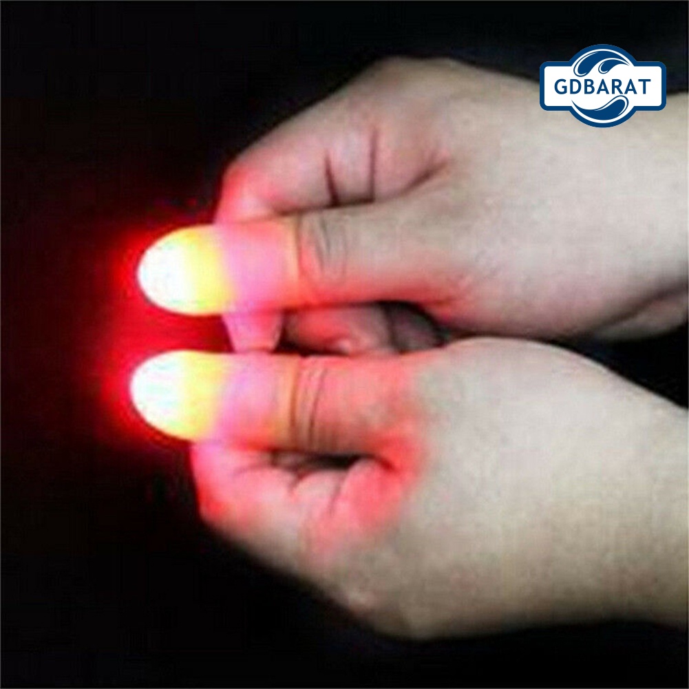 Set 2 Đèn LED Gắn Ngón Tay Cái Làm Ảo Thuật