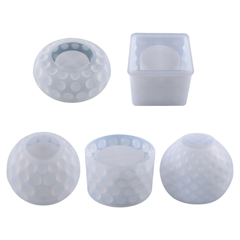 YNATURAL Khuôn Silicon Làm Giá Đỡ Nến Dập Nổi Hình Bát Đựng Nến DIY