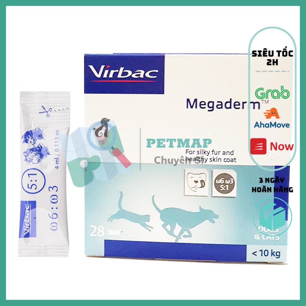 [Rẻ vô địch] [Có sẵn] Gel vitamin dinh dưỡng Megaderm Virbac 4ml đẹp da, mượt lông - Hộp